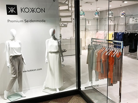 KOKKON Seidenmode GALLERIA Passage Hamburg Fashion Store Eröffnung